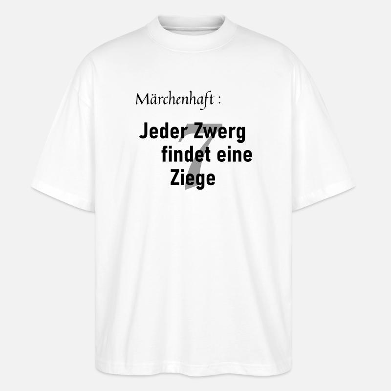 Märchenhaft - Stanley/Stella Oversized Unisex Bio T-Shirt Blaster 2.0 - Weiß