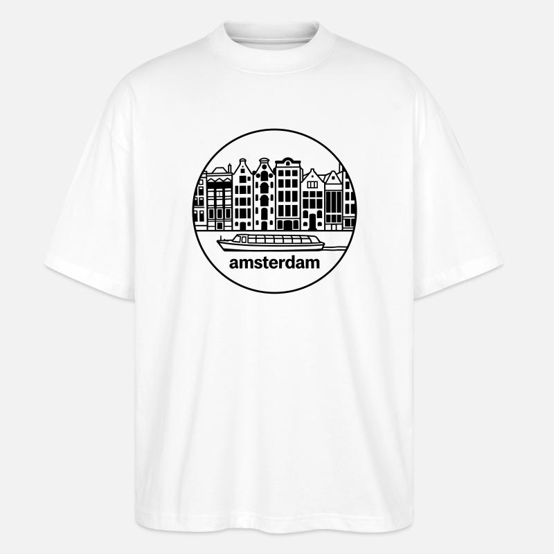 Amsterdam - Stanley/Stella Oversized Unisex Bio T-Shirt Blaster 2.0 - Weiß