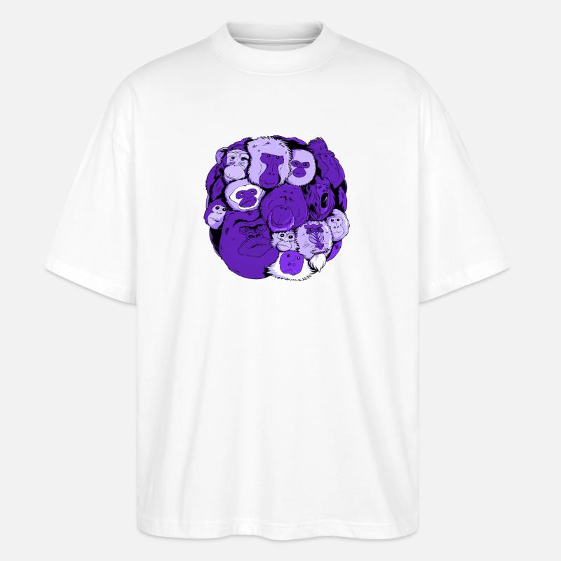 Monkey Ball - T-shirt bio Blaster 2.0 coupe oversize Stanley/Stella Unisexe - blanc
