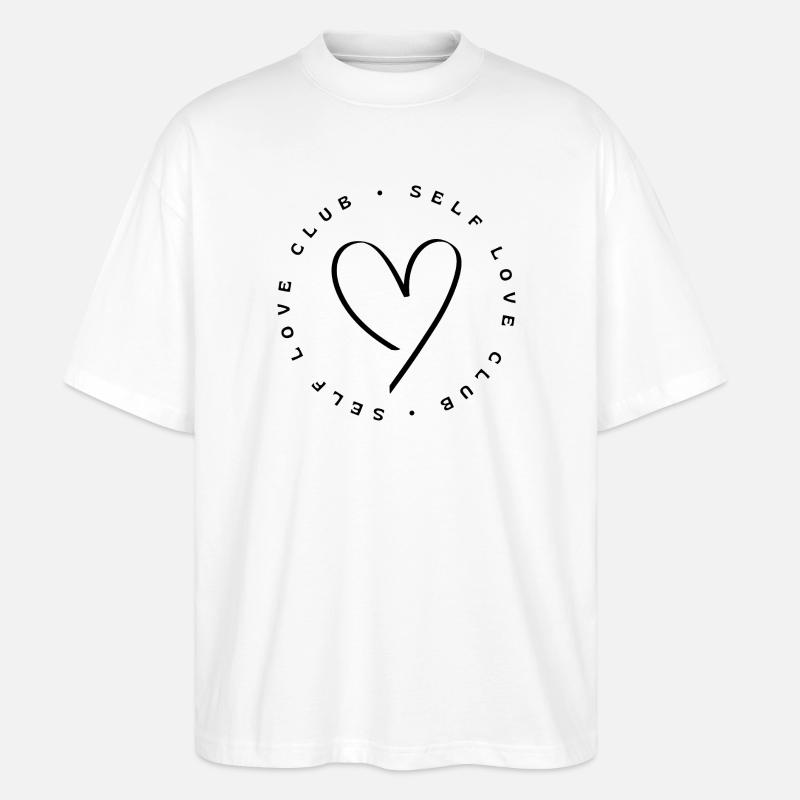 Self love club - Stanley/Stella Oversized Unisex Bio T-Shirt Blaster 2.0 - Weiß
