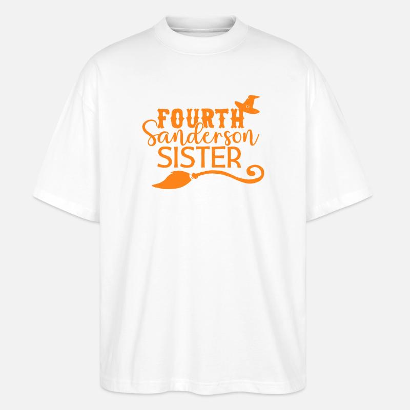 Vierte Hexenschwester Halloween - Stanley/Stella Oversized Unisex Bio T-Shirt Blaster 2.0 - Weiß