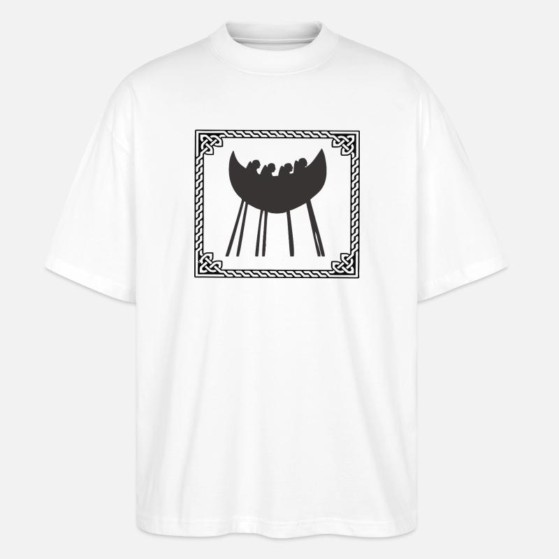Caherciveen-Boot - Stanley/Stella Oversized Unisex Bio T-Shirt Blaster 2.0 - Weiß