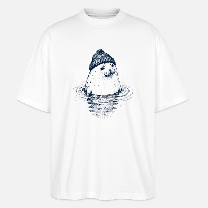 Sceller avec un bouchon - T-shirt bio Blaster 2.0 coupe oversize Stanley/Stella Unisexe - blanc