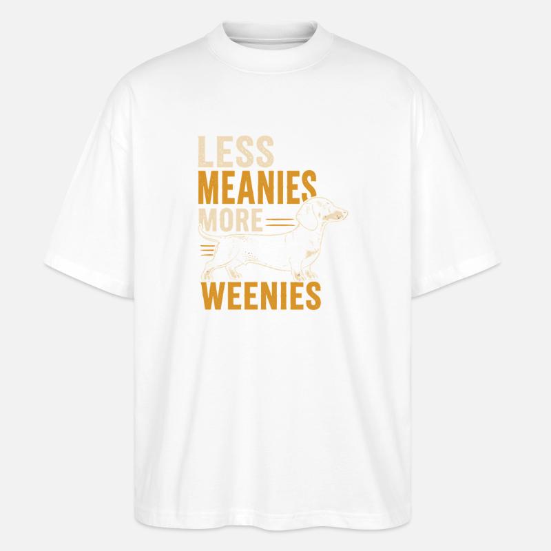 Moins méchant, plus de Weenies - T-shirt bio Blaster 2.0 coupe oversize Stanley/Stella Unisexe - blanc