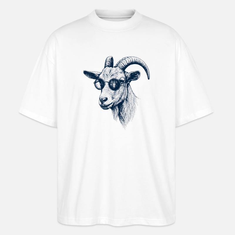 Great Goat - Stanley/Stella Oversized Unisex Organic T-shirt Blaster 2.0 - white
