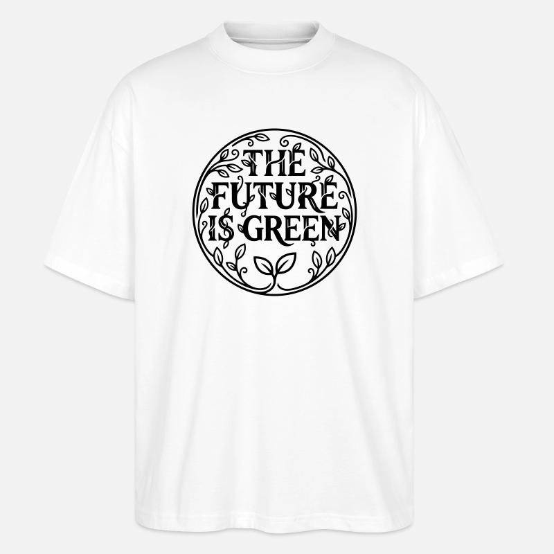 Grüne Zukunft - Stanley/Stella Oversized Unisex Bio T-Shirt Blaster 2.0 - Weiß