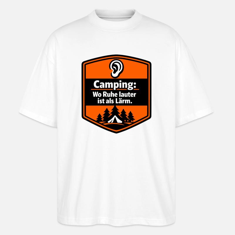 Wohnmobil Herzschlag Camping Camper - Stanley/Stella Oversized Unisex Bio T-Shirt Blaster 2.0 - Weiß