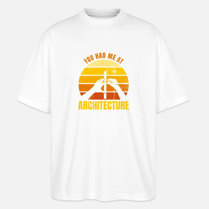 Dicton des architectes - T-shirt bio Blaster 2.0 coupe oversize Stanley/Stella Unisexe - blanc