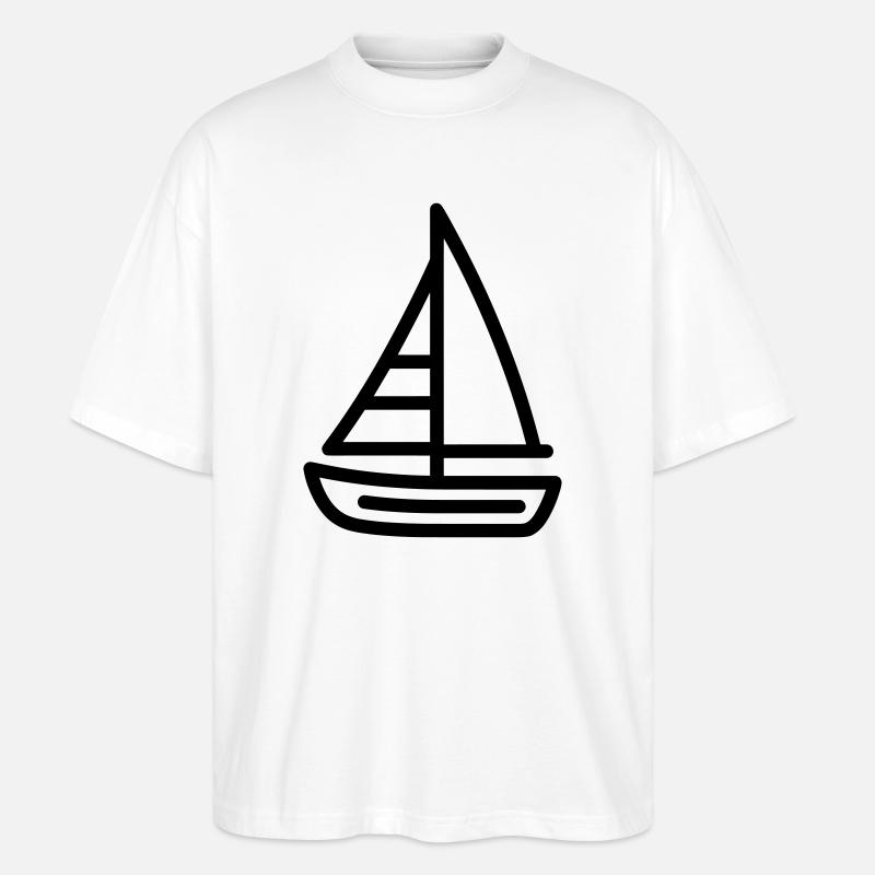 bateau - T-shirt bio Blaster 2.0 coupe oversize Stanley/Stella Unisexe - blanc