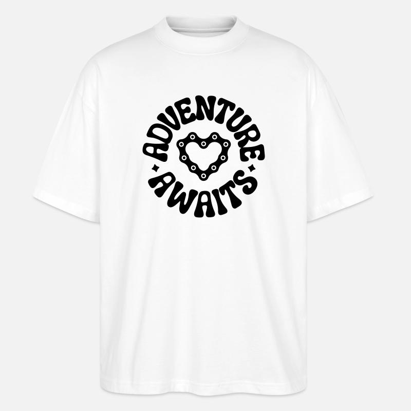 cyclisme - T-shirt bio Blaster 2.0 coupe oversize Stanley/Stella Unisexe - blanc