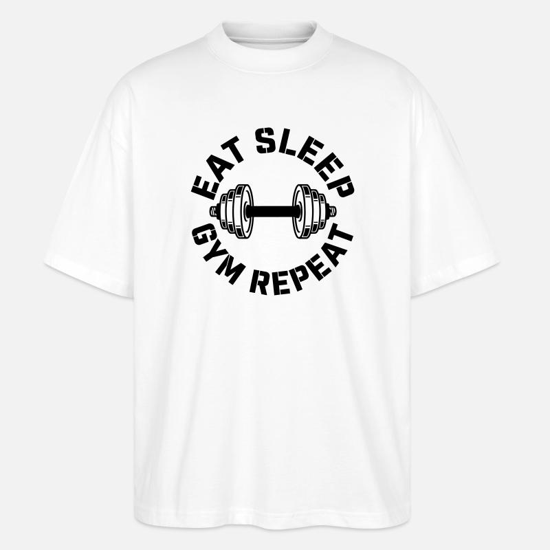 gym - Stanley/Stella Oversized Unisex Organic T-shirt Blaster 2.0 - white