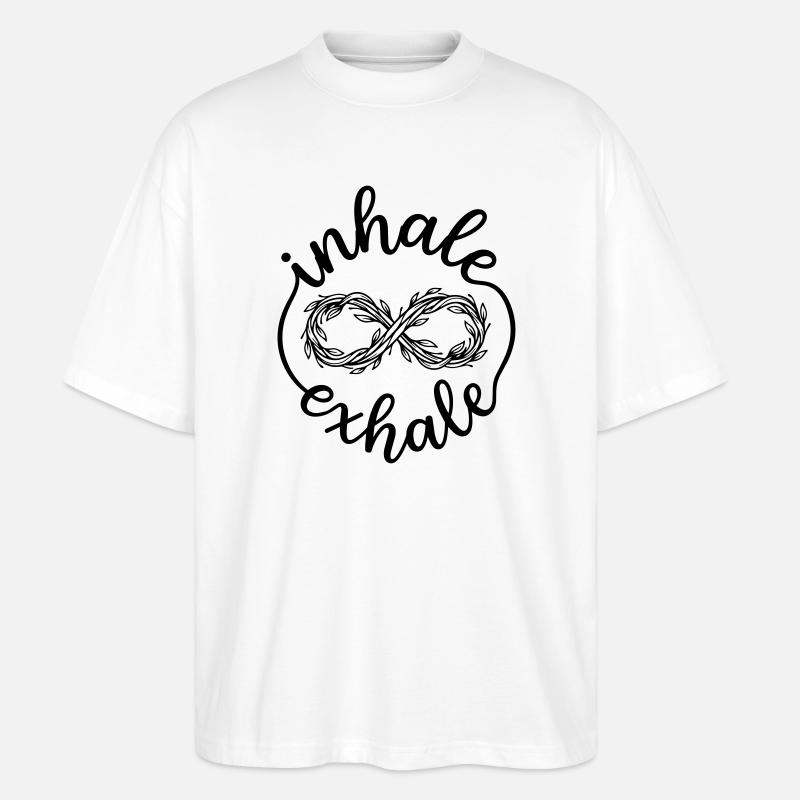 méditation - T-shirt bio Blaster 2.0 coupe oversize Stanley/Stella Unisexe - blanc