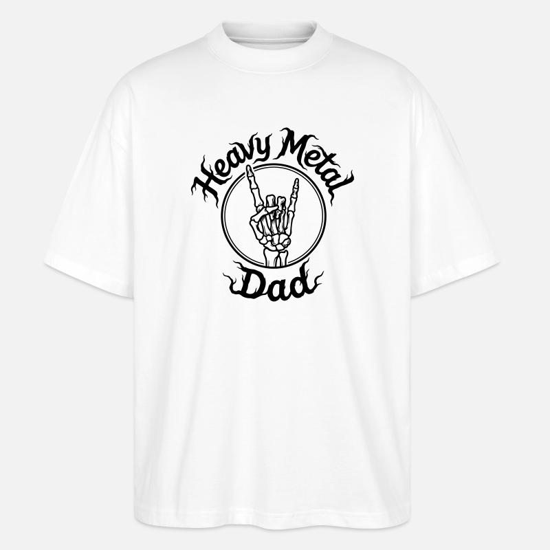 Heavy-Metal-Vater - Stanley/Stella Oversized Unisex Bio T-Shirt Blaster 2.0 - Weiß