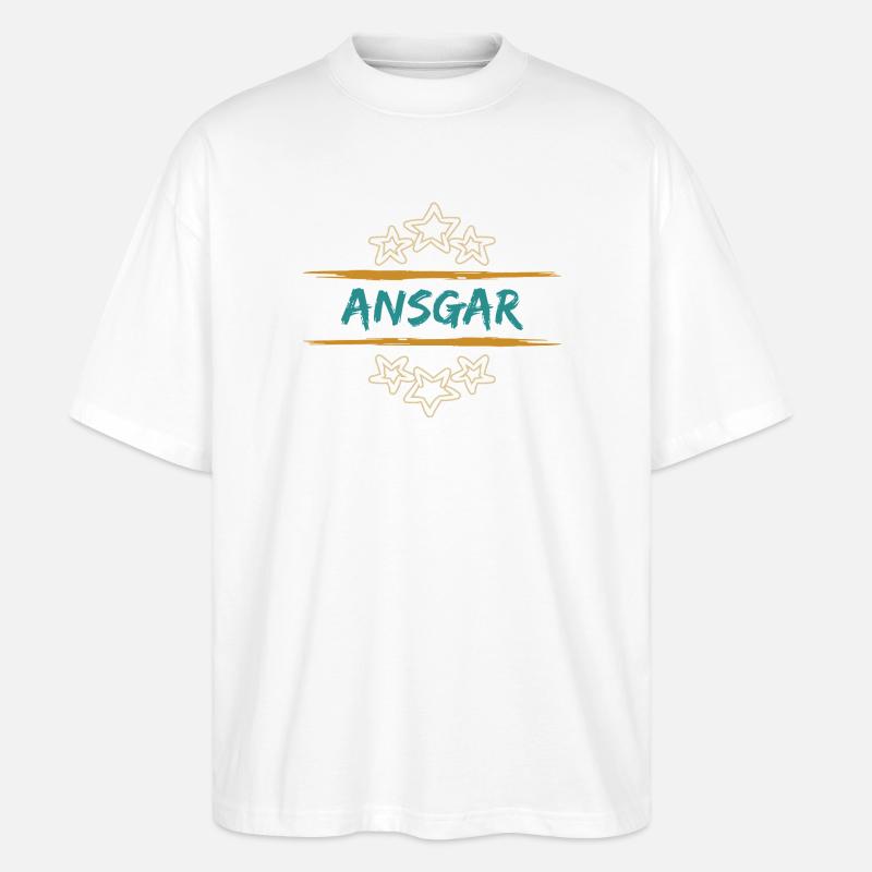 Ansgar - Stanley/Stella Oversized Unisex Organic T-shirt Blaster 2.0 - white