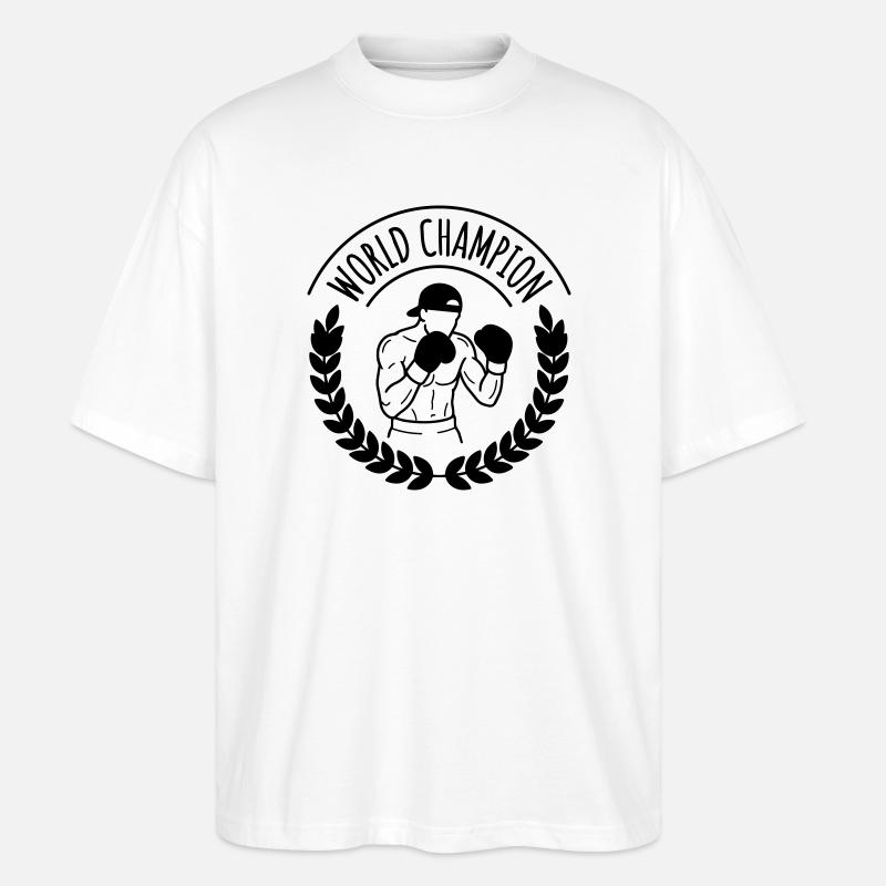 boxe - T-shirt bio Blaster 2.0 coupe oversize Stanley/Stella Unisexe - blanc