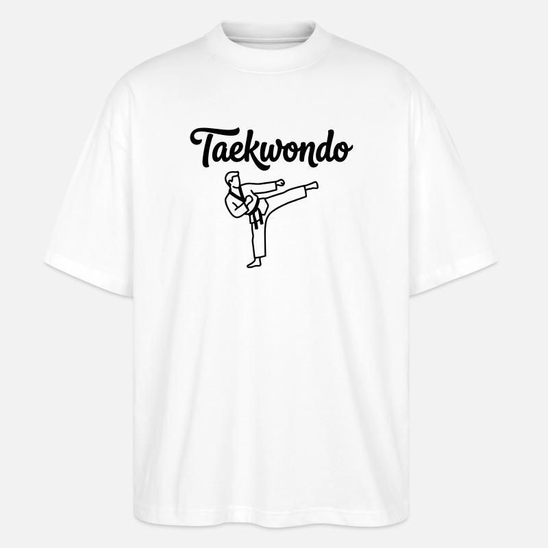 taekwondo - Stanley/Stella Oversized Unisex Organic T-shirt Blaster 2.0 - white