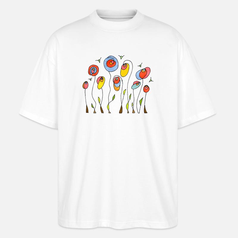 Fleur - T-shirt bio Blaster 2.0 coupe oversize Stanley/Stella Unisexe - blanc