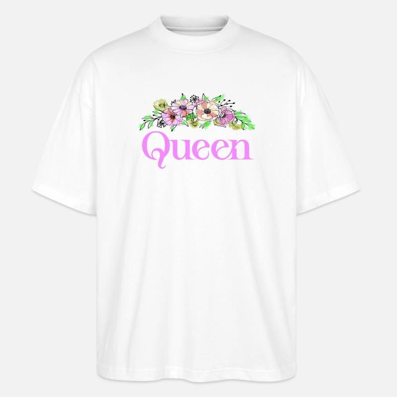 Queen - T-shirt bio Blaster 2.0 coupe oversize Stanley/Stella Unisexe - blanc