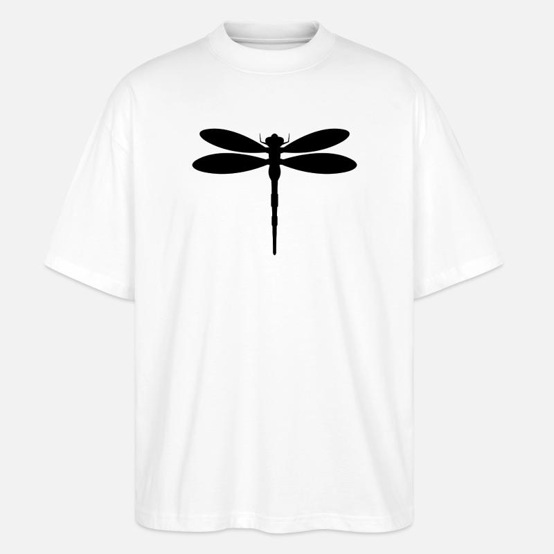 Dragonfly - Stanley/Stella Oversized Unisex Organic T-shirt Blaster 2.0 - white