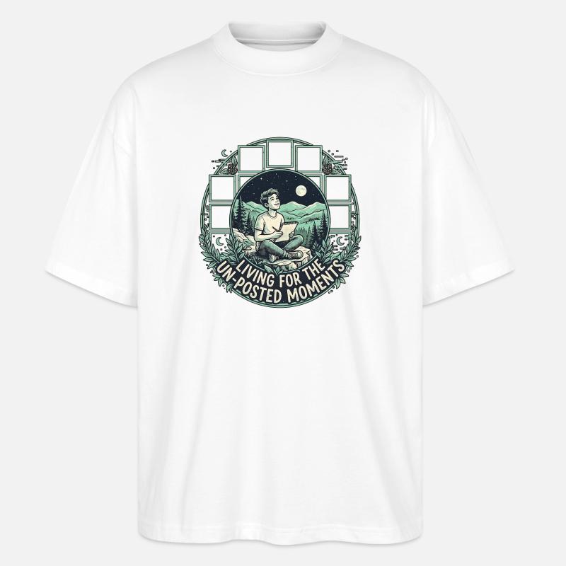Non publié - T-shirt bio Blaster 2.0 coupe oversize Stanley/Stella Unisexe - blanc