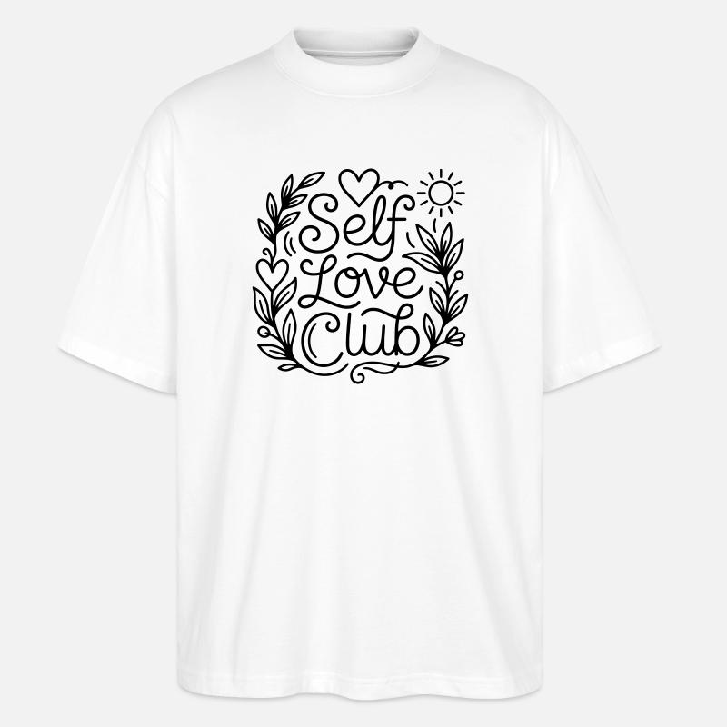 L’amour de soi - T-shirt bio Blaster 2.0 coupe oversize Stanley/Stella Unisexe - blanc