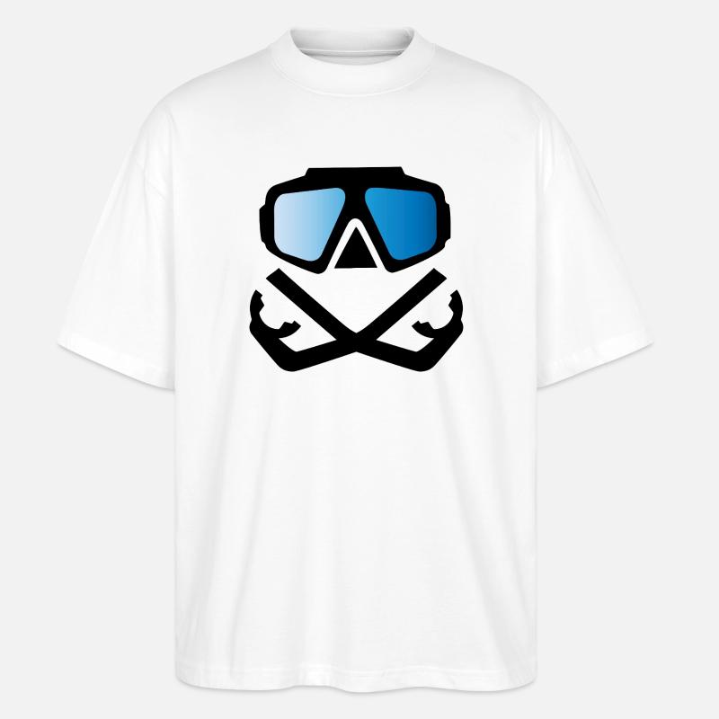 Dive - Stanley/Stella Oversized Unisex Organic T-shirt Blaster 2.0 - white