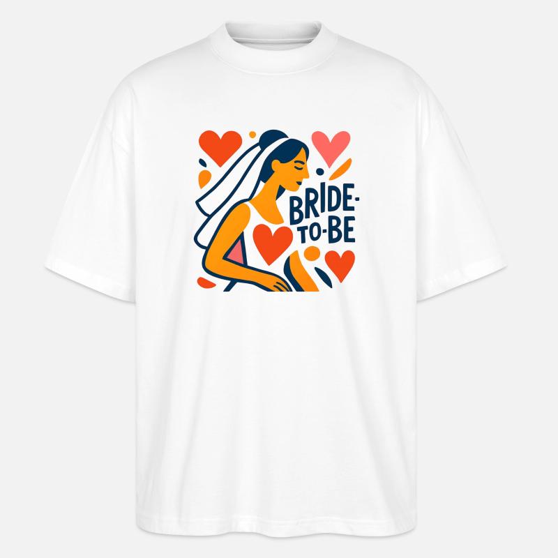 Future mariée - T-shirt bio Blaster 2.0 coupe oversize Stanley/Stella Unisexe - blanc