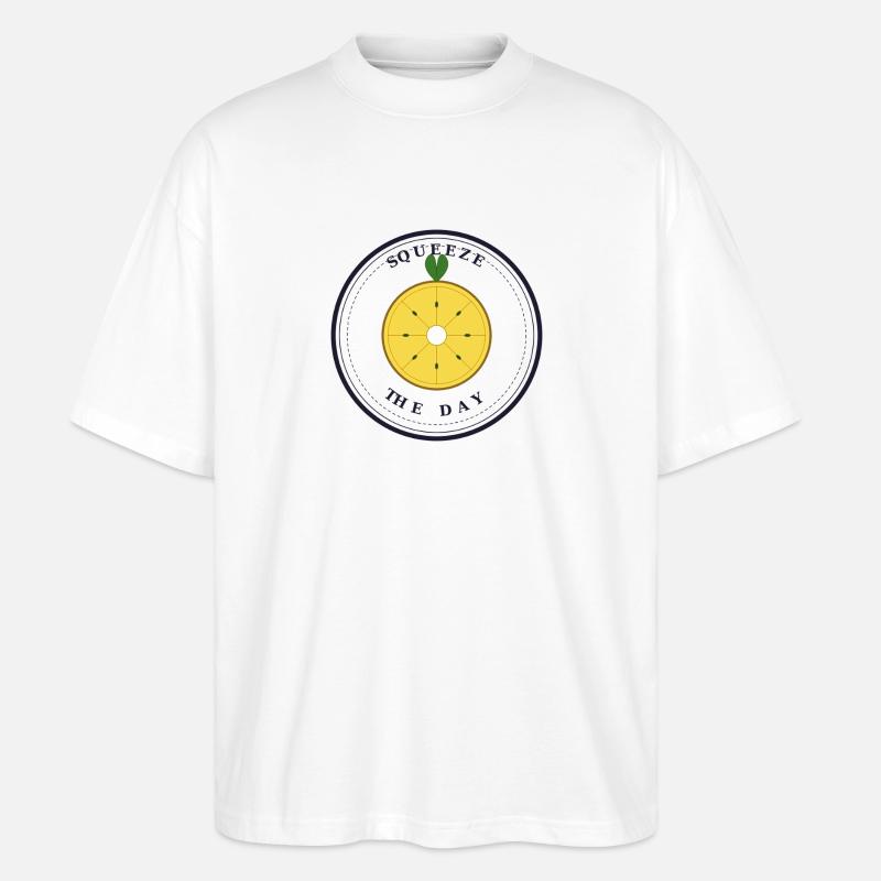 squeeze the day - Stanley/Stella Oversized Unisex Bio T-Shirt Blaster 2.0 - Weiß