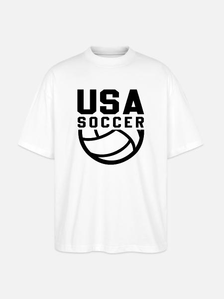 USA Soccer - Stanley/Stella Oversized Unisex Organic T-shirt Blaster 2.0 - white