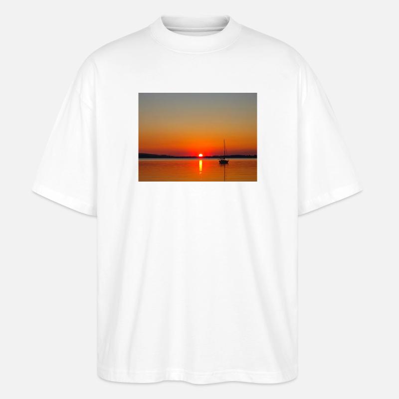 Bayerisches Meer - Stanley/Stella Oversized Unisex Bio T-Shirt Blaster 2.0 - Weiß