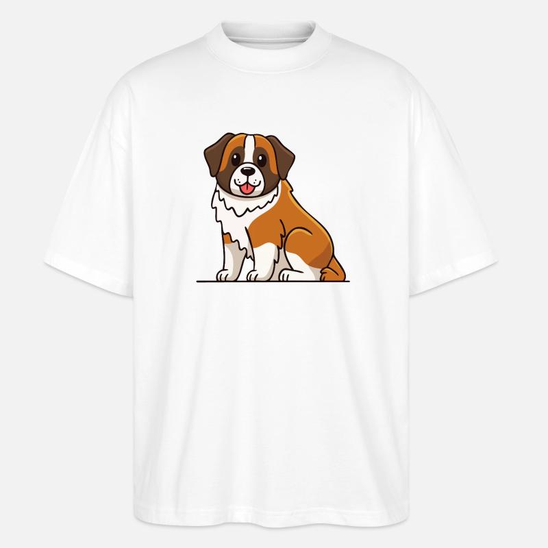 Saint-Bernard (bande dessinée) - T-shirt bio Blaster 2.0 coupe oversize Stanley/Stella Unisexe - blanc