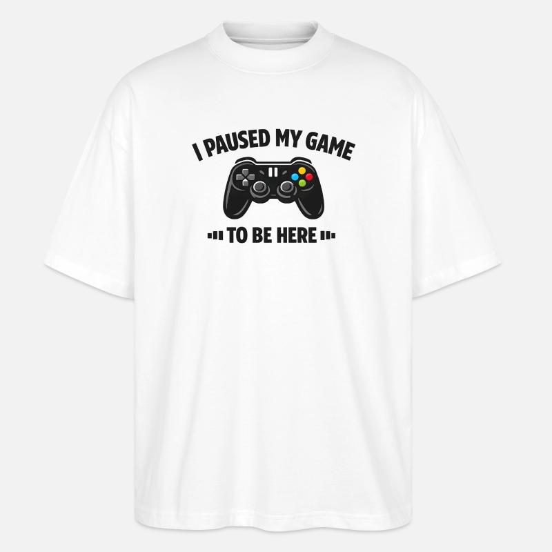 Conception de jeux - T-shirt bio Blaster 2.0 coupe oversize Stanley/Stella Unisexe - blanc