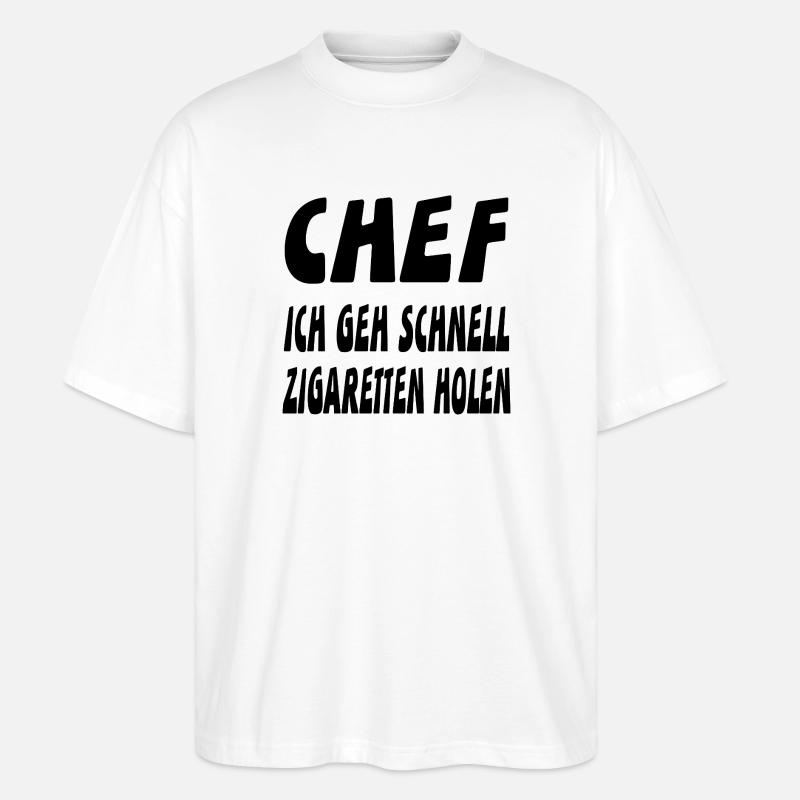Chef - Stanley/Stella Oversized Unisex Bio T-Shirt Blaster 2.0 - Weiß