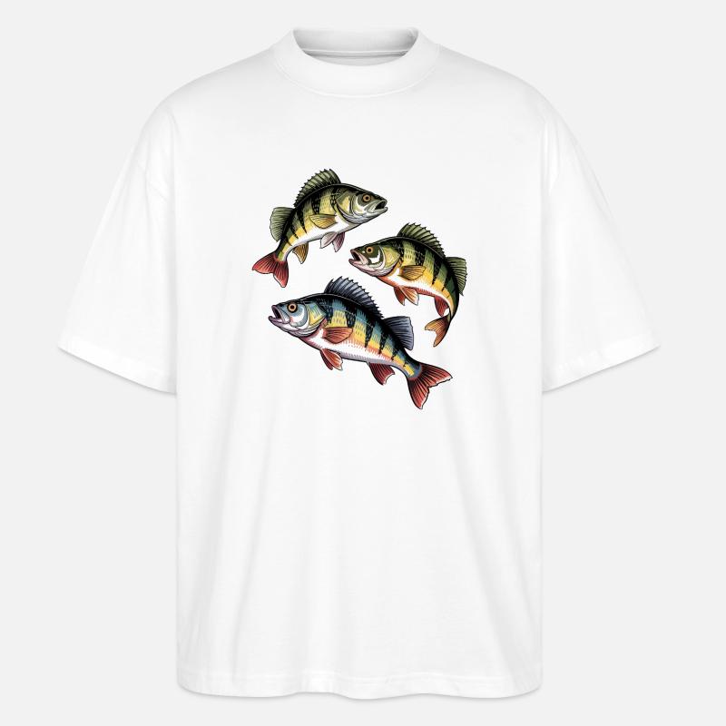 Pêche à la perche - T-shirt bio Blaster 2.0 coupe oversize Stanley/Stella Unisexe - blanc