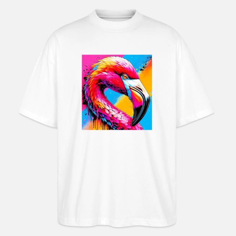 Flamant - T-shirt bio Blaster 2.0 coupe oversize Stanley/Stella Unisexe - blanc