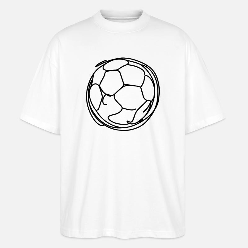 Fußball - Stanley/Stella Oversized Unisex Bio T-Shirt Blaster 2.0 - Weiß