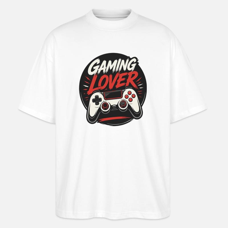 Jeu Manger Sommeil Jeu Répéter - T-shirt bio Blaster 2.0 coupe oversize Stanley/Stella Unisexe - blanc