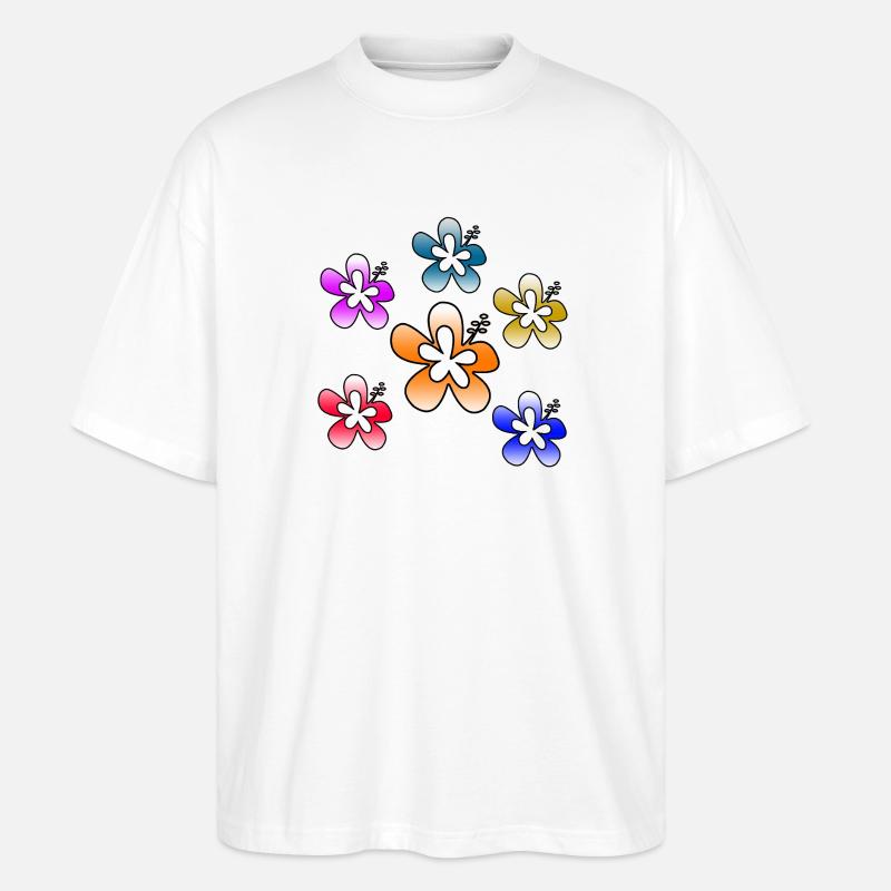 Fleur - T-shirt bio Blaster 2.0 coupe oversize Stanley/Stella Unisexe - blanc