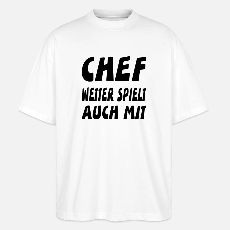 Chef - Stanley/Stella Oversized Unisex Bio T-Shirt Blaster 2.0 - Weiß