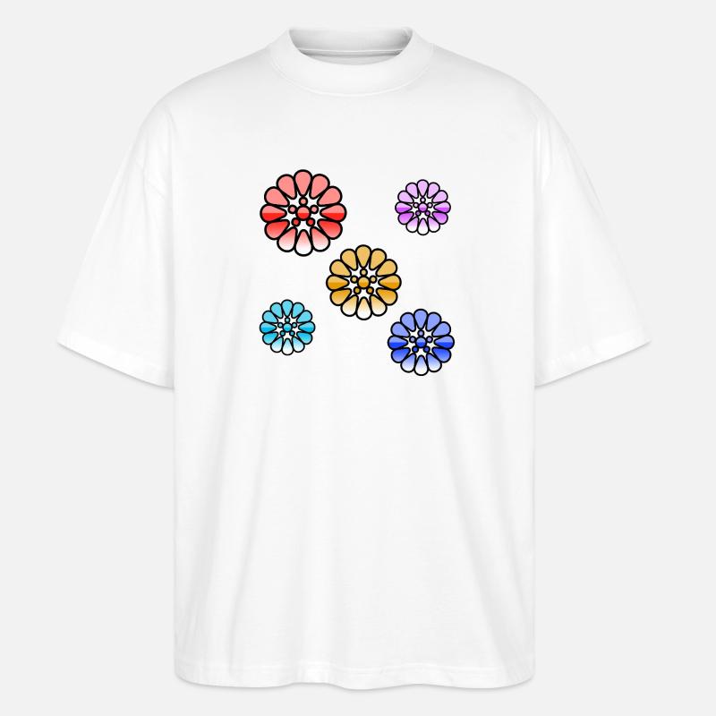 Fleur - T-shirt bio Blaster 2.0 coupe oversize Stanley/Stella Unisexe - blanc