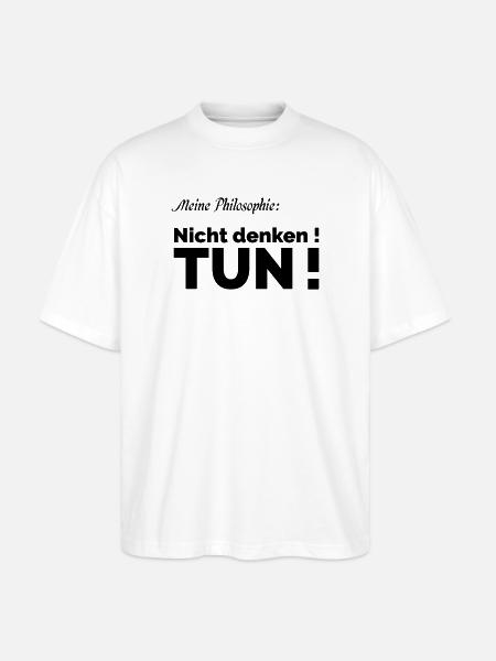 Philosophie - Stanley/Stella Oversized Unisex Bio T-Shirt Blaster 2.0 - Weiß