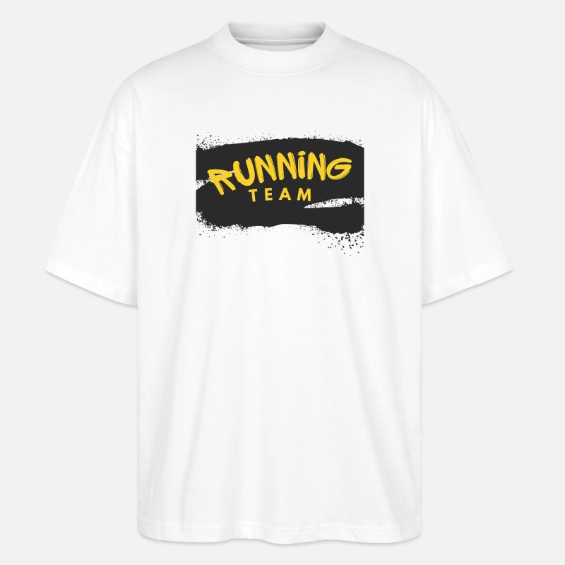 Running Team - Stanley/Stella Oversized Unisex Bio T-Shirt Blaster 2.0 - Weiß