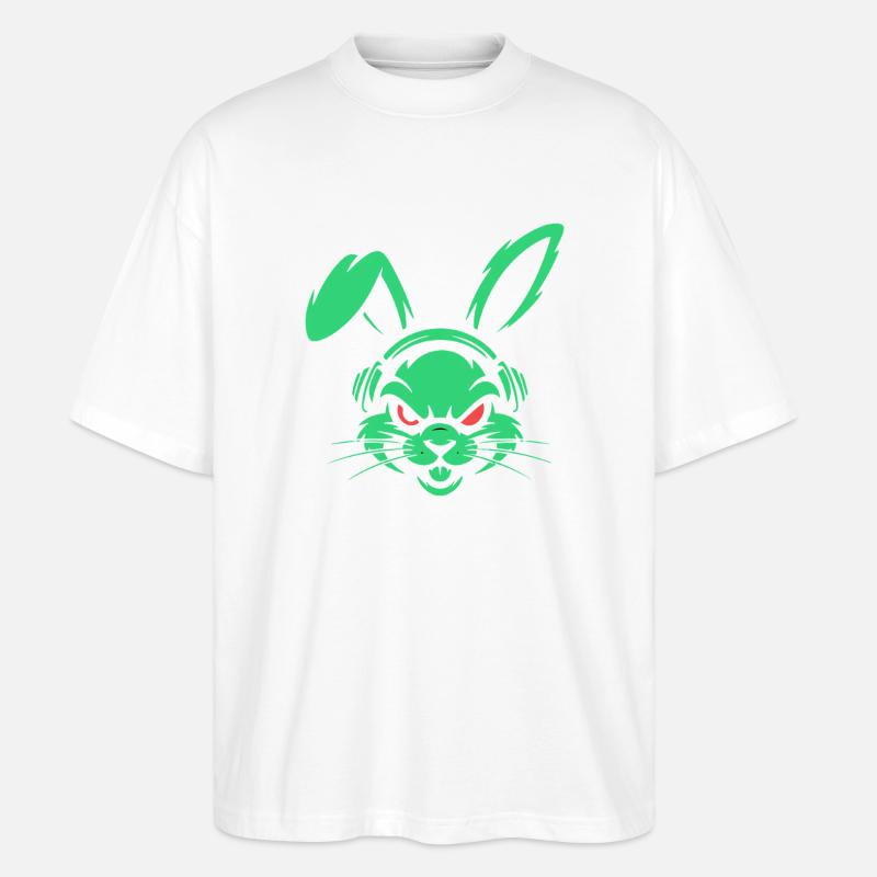 Neon Beats - Stanley/Stella Oversized Unisex Bio T-Shirt Blaster 2.0 - Weiß