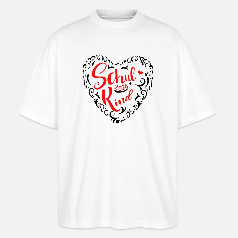 Écolier 2026 - T-shirt bio Blaster 2.0 coupe oversize Stanley/Stella Unisexe - blanc