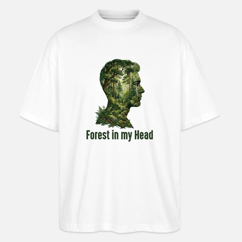 Forest Lover - Stanley/Stella Oversized Unisex Organic T-shirt Blaster 2.0 - white