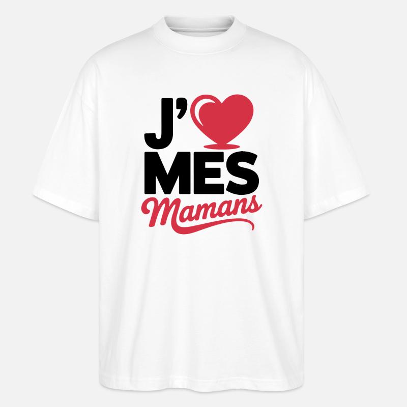 Aime_mes_mamans - Stanley/Stella Oversized Unisex Bio T-Shirt Blaster 2.0 - Weiß