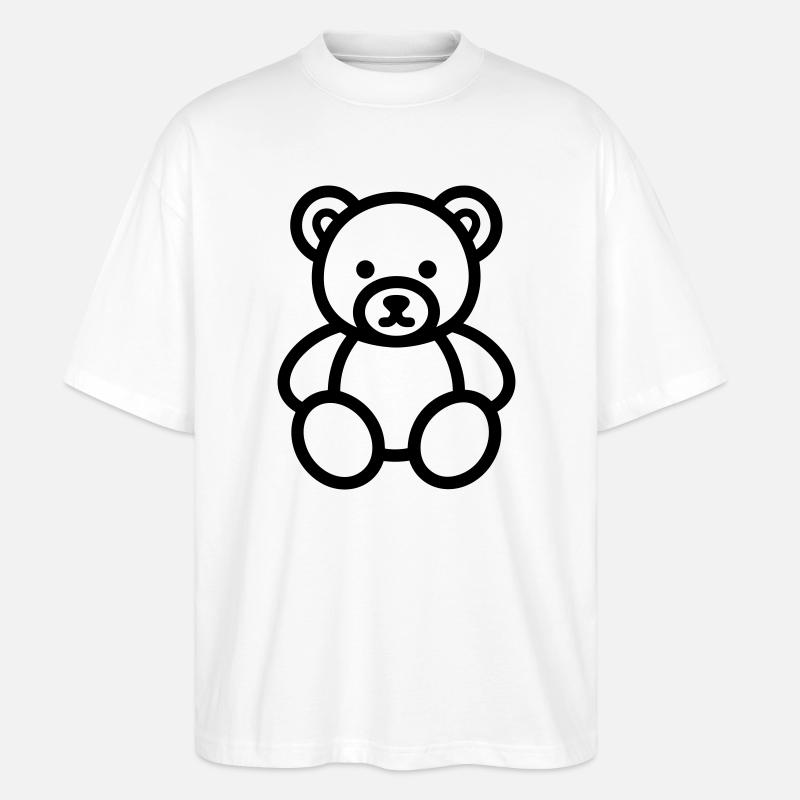 ourson - T-shirt bio Blaster 2.0 coupe oversize Stanley/Stella Unisexe - blanc