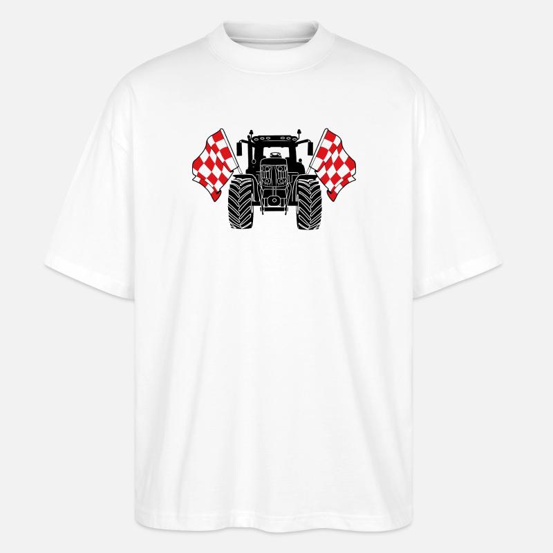 Brabant_Tractor_Pride - T-shirt bio Blaster 2.0 coupe oversize Stanley/Stella Unisexe - blanc