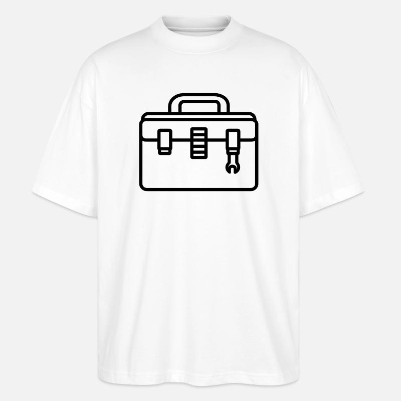 boîte à outils - T-shirt bio Blaster 2.0 coupe oversize Stanley/Stella Unisexe - blanc