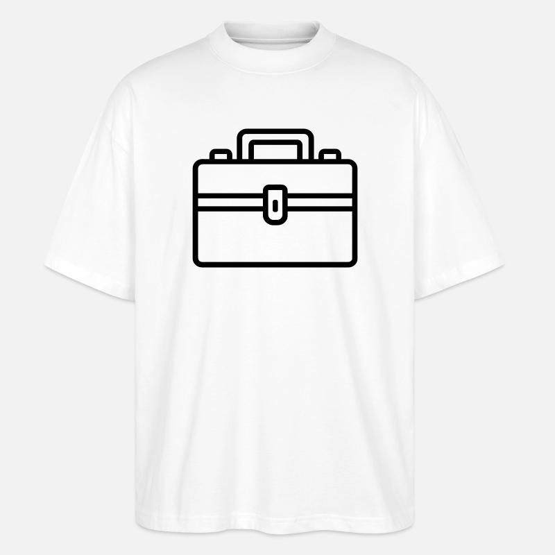 boîte à outils - T-shirt bio Blaster 2.0 coupe oversize Stanley/Stella Unisexe - blanc